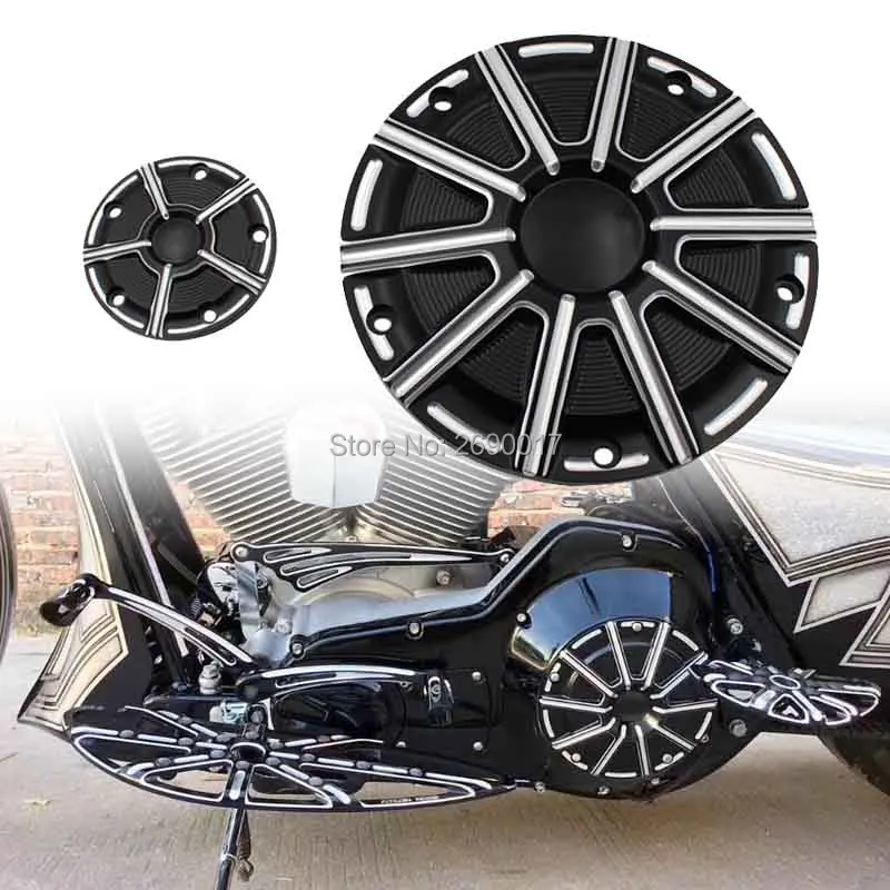 

Motorcycle Black Derby Cover & Timer Timing Cover Fits For Harley Touring Dyna 99-15 Softail 99-later Twin Cam 1999-14 15 16