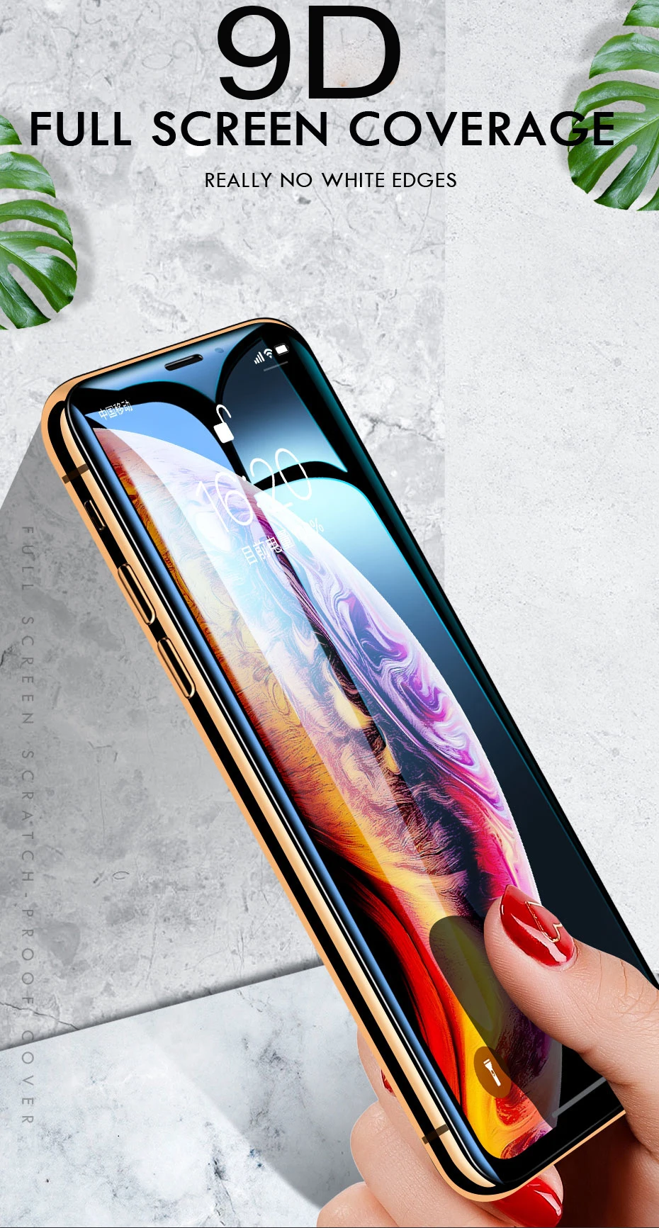 3 шт 9D полное Защитное стекло для iPhone 7 8 6 S 6s Plus закаленное стекло для iPhone X XS Max XR 10 Защитная пленка для экрана