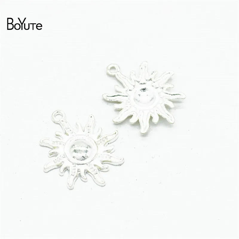 BoYuTe (50 PiecesLot) 4 Colors 2825MM Metal Alloy Sun Pendant Charms Diy Hand Made Jewelry Accessories (3)