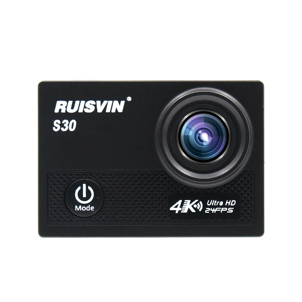 RUISVIN S30 Wi-Fi 4 K 24fps Novatek 96660 2," ЖК-дисплей экшн Камера возможностью погружения на глубину до 30 м для дайвинга Водонепроницаемый Pro Камера со сверхвысоким разрешением Ultra HD Спортивная камера