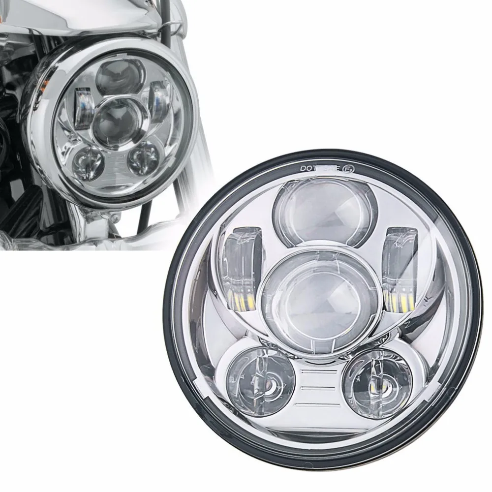 Harley Moto rcycle 5 3/4 &quotHarley фара 75&quot moto светодиодный налобный фонарь для Softail Dyna Sportster