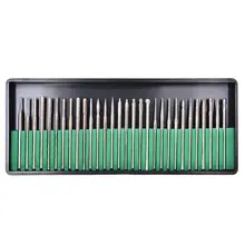 30 шт./кор. Diamond Ротари Mix набор электрическая дрель для ногтей Бит 30 различных Размеры кутикула чистая фрезерный Пилочки для ногтей машины для синтетического волокна