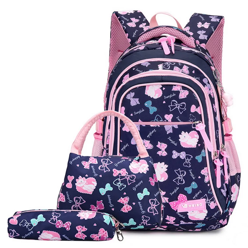 Waterproof Children School Bags Kids Printing Backpacks Set Schoolbag For Girls Princess School Backpacks Kids Mochila Infantil