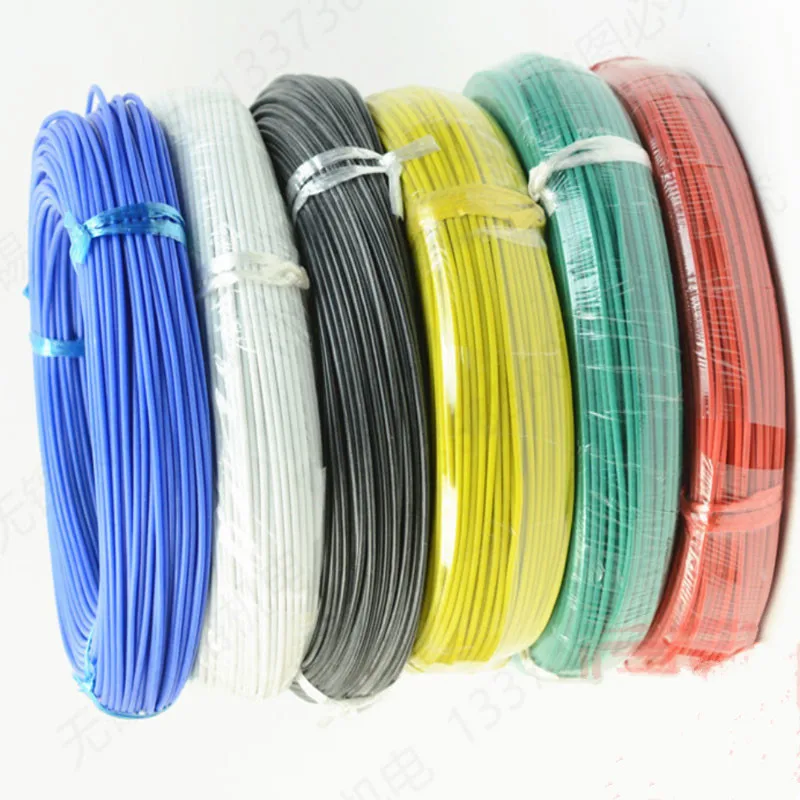 300 метров(984 футов) 24AWG гибкий резиновый силиконовый провод луженая медная линия PCB DIY электронный кабель 10 цветов для выбора от