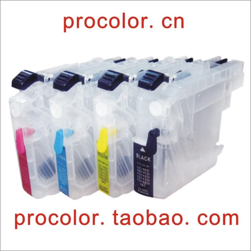 PROCOLOR новая заправка катриджа для струйного принтера картридж LC223BK LC223C LC223M LC223Y
