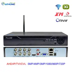 8CH CCTV Wifi 5MP DVR H.265 P2P xmeye облако видео рекордер для домашнего видеонаблюдения цифровой с ONVIF для AHD IP камера