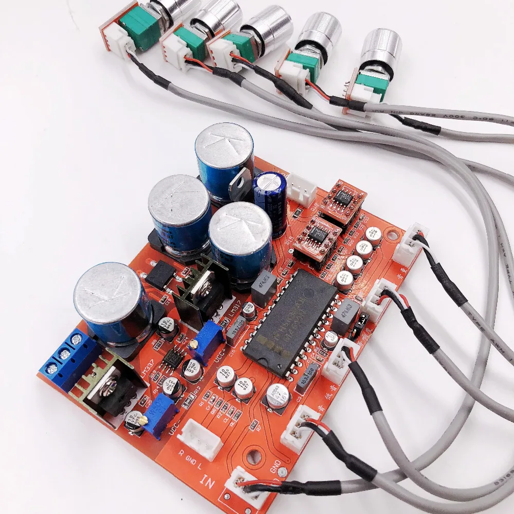 Стереоусилитель звука LM4610 Stereo HIFI Pre усилитель предусилитель Tone Board OP275 управление