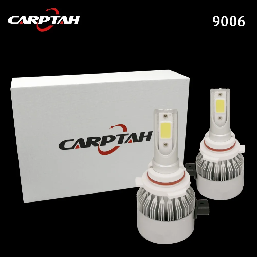 

Carptah LED Headlight 2pcs/lot 12V 72W 7600LM Super brightness 9006 hb4 socket beam plug&play Fast-start radiator ALL IN ONE