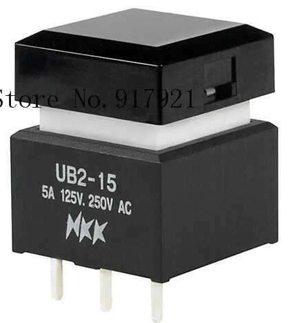 

[ZOB] UB215SKW03N-5A imported from Japan nkk day open UB2-15 luminous flat thin button switches --5PCS/LOT