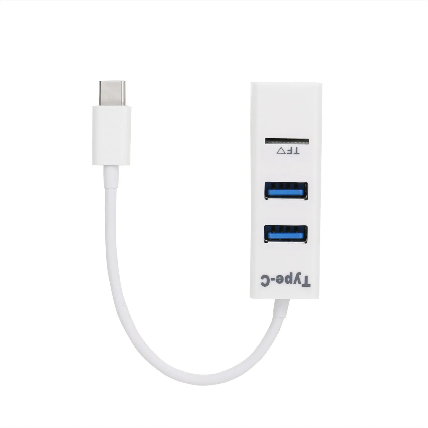 CARPRIE 2 в 1 type-C OTG USB 2,0 концентратор сплиттер комбо 3 порта и SD/TF кард-ридер 6J13 Прямая поставка - Цвет: Белый