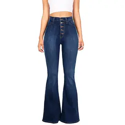Джинсы повседневные Макси Талия хлопок лето размер женские 2019 Джинсы бойфренда расклешенные высокие свободные джинсовые длинные осенние