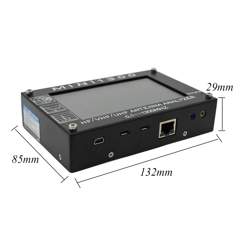 Новое поступление Mini1300 TFT lcd 0,1-1300 MHz HF VHF UHF ANT КСВ антенный анализатор внутренний измеритель батареи обновление от MINI600