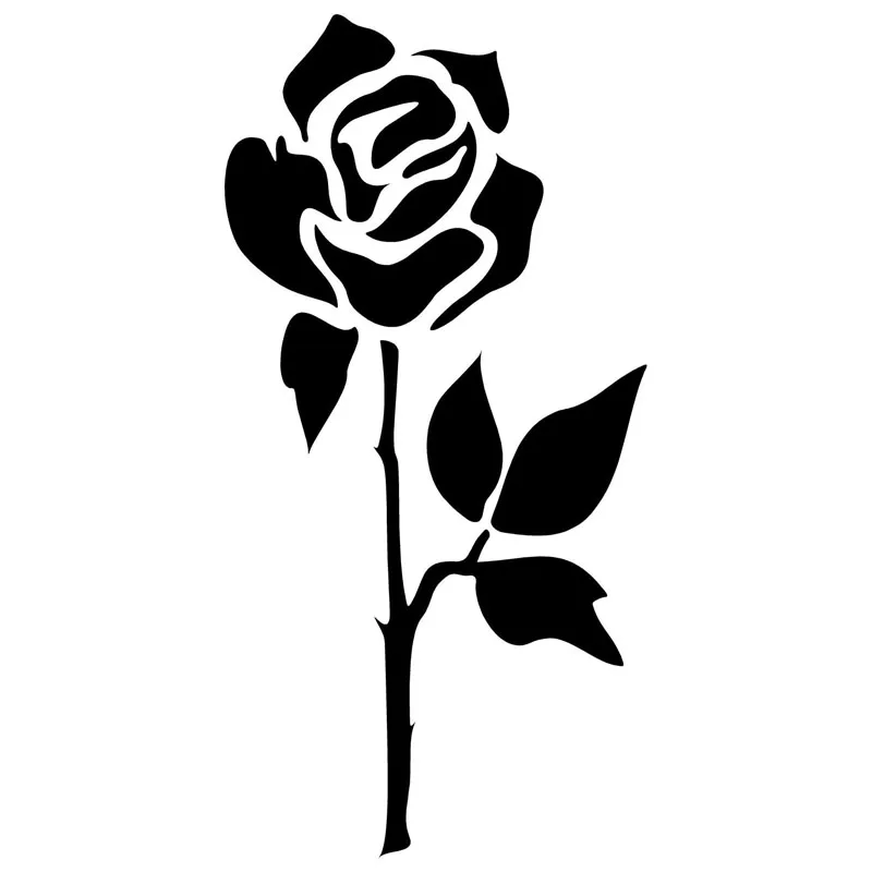 9 5 19CM font b ROSE b font FLOWER Car Stickers Reflective font b Vinyl b