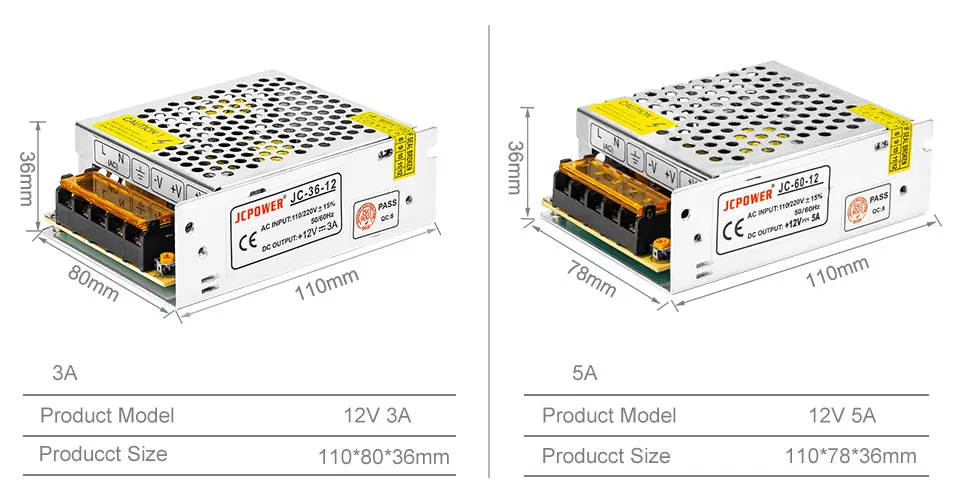 Экспресс 12V 1A/3A/5A/6.5A/8.5A/10A/12.5A/15A/16.5A/20A/25A/30A/40A/50A/60A переключатель светодиодный трансформатор питания