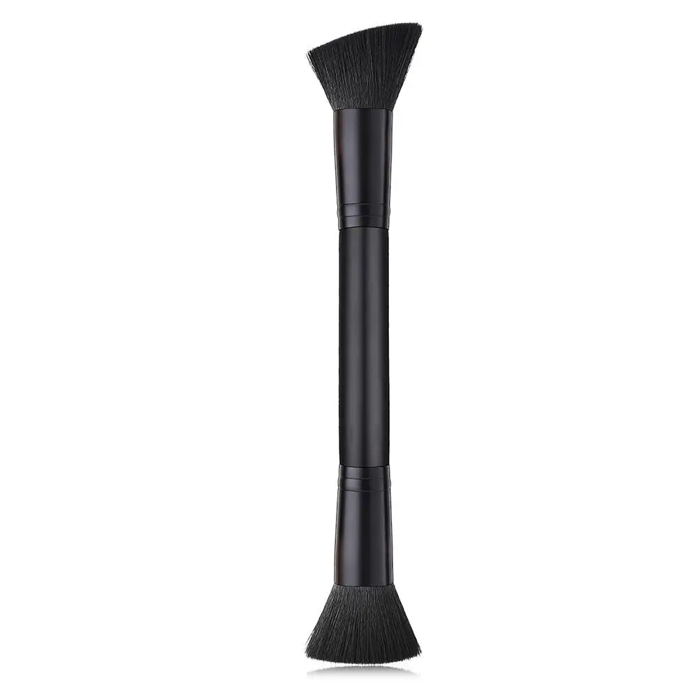 

1pcs Black Double-ended Large Soft Powder Big Blush Flame Brush Multifunction Foundation Makeup Brushes Cosmetic Tools