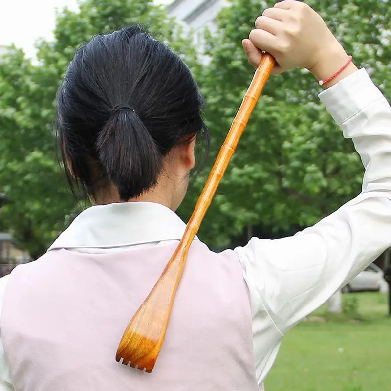 

Back Scratcher Wooden Body Relieve Massager Portable Scratching Back Scraper
