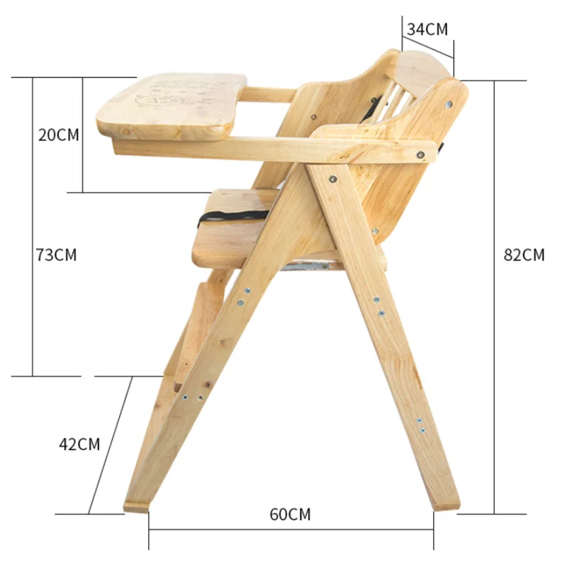 Детский обеденный стул из цельного дерева, многофункциональное детское кресло из дерева, цветное сиденье для отеля, детское портативное кресло для ресторана, bb табурет