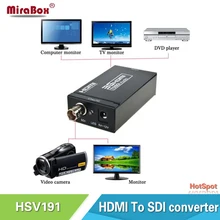 HSV191 HDMI to SDI Converter Adapter HDMI SDI Adapter SD/HD/3G-SDI Adapter Support 1080P for Camera Home Theater