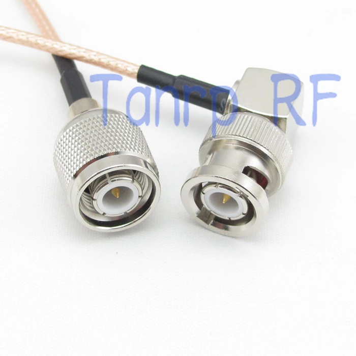 

15CM Pigtail coaxial jumper cable RG316 extension cord 6inch TNC male plug to BNC male right angle RF adapter connector