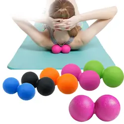 Арахисовое Фитнес мяч Лакросс мяч Crossfit терапия тренажерный зал Йога расслабиться Упражнение Массажный мяч мобильности миофасциальные
