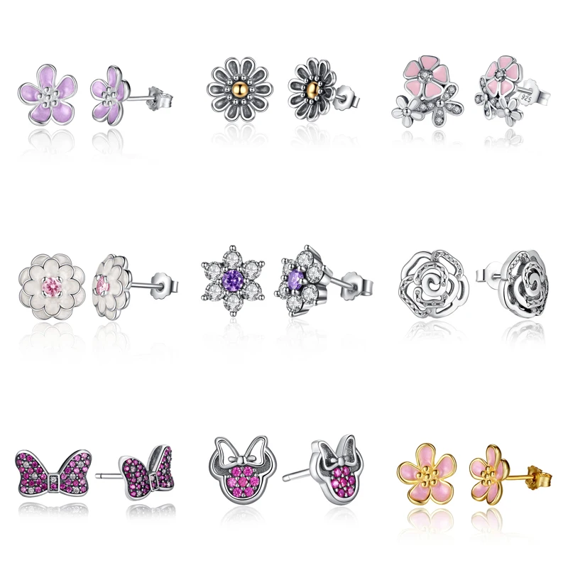 

Trynmera 925 Sterling Silver Daisy Flower Stud Earrings for Women 925 Sterling Silver Earrings Jewelry TE069