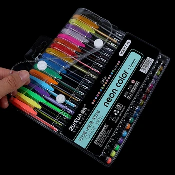 

1Set 18/24 Colors Colorful Gel Pens For Coloring Glitter Scrapbooking Ink Pens Adult Kids Sketching Drawing Painting Craft Art