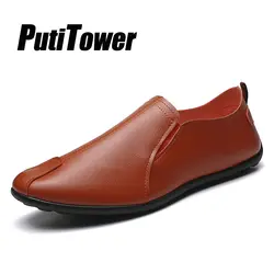 Легкие мягкие мужские лоферы 2019 модная повседневная обувь мужские весенние тапочки на плоской подошве обувь для водителя Zapatillas De Hombre Chaussures