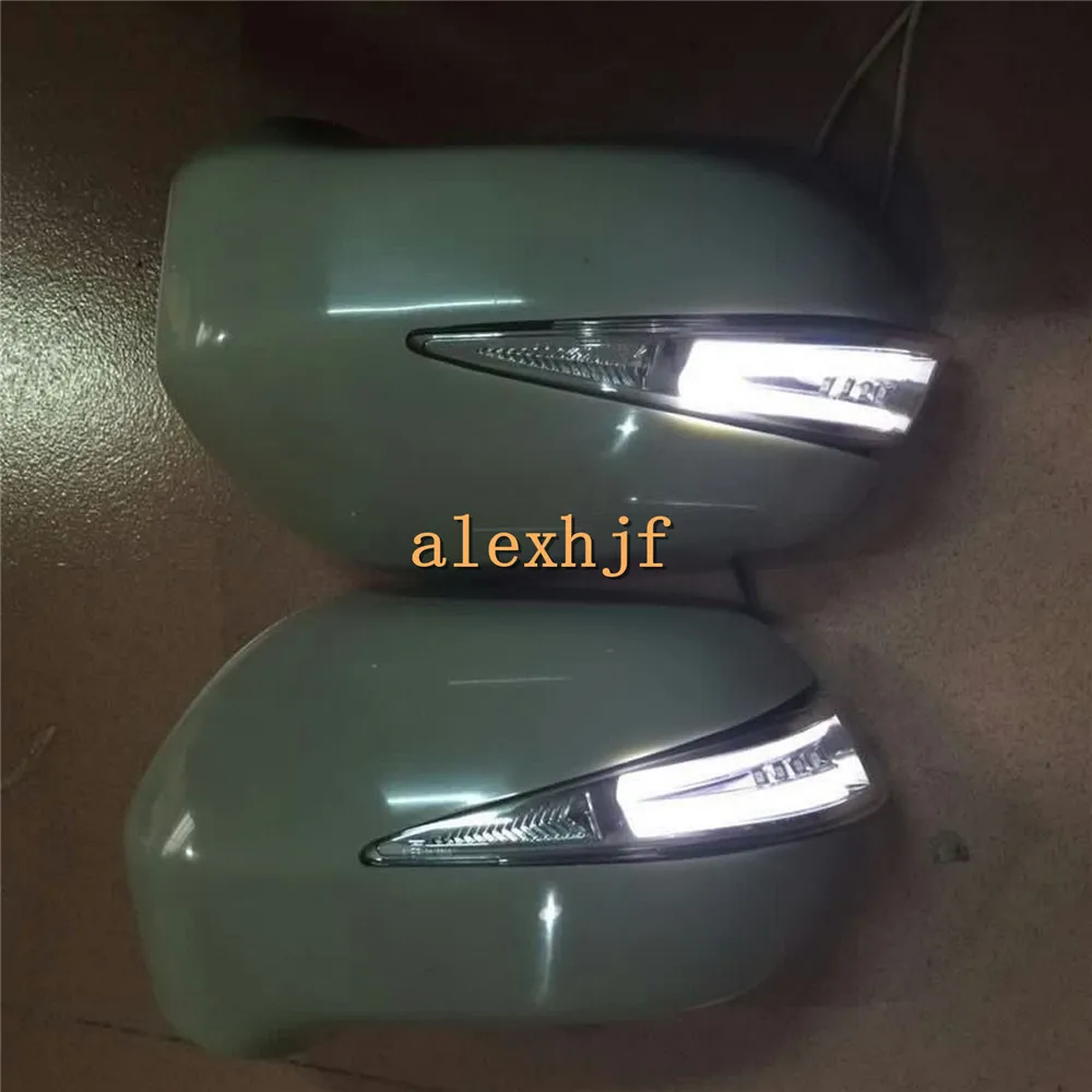 LED Rear-view Mirror Lights With Cover,  LED Yellow Turn Signal Light + DRL + Ground Lamp case for Honda Civic 8th FD2 2005~11