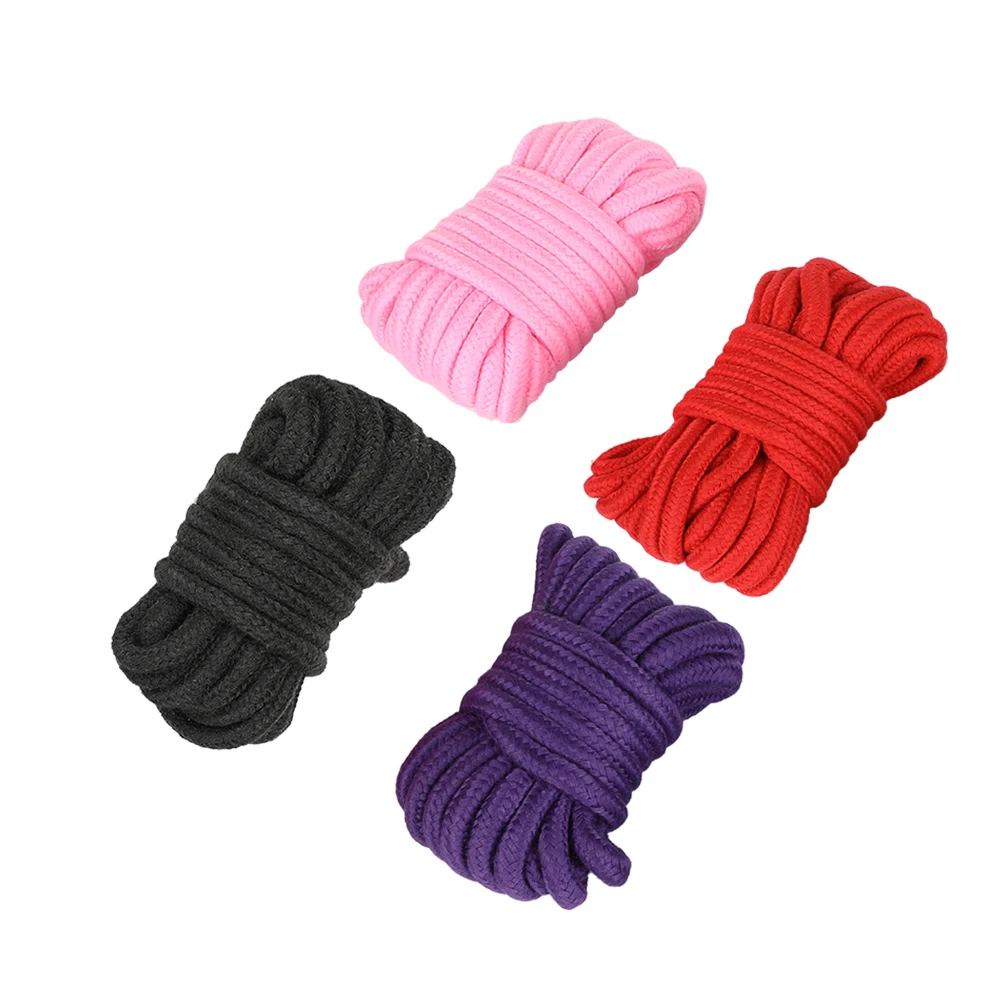 Corda 5/10M Bondage Lunga Spessa Cotone Bdsm Corpo Legato Corde SM Schiavo Gioco Prodotti di Contenimento Giocattoli Sessuali per Adulti s_voghion.com