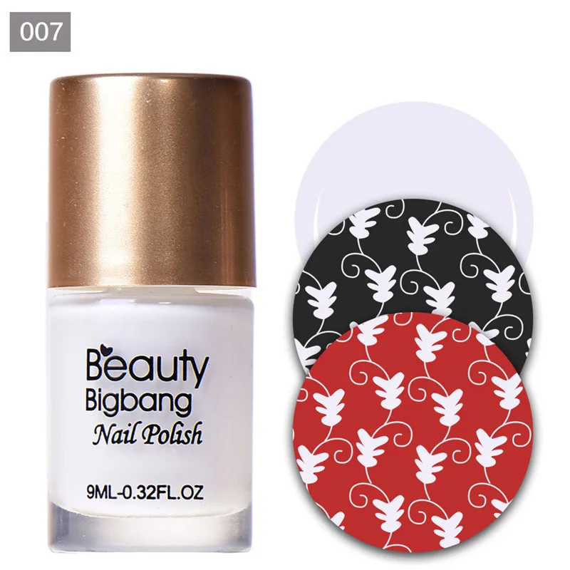 BeautyBigBang 9 мл Хамелеон штамповка лак для ногтей красочная печать лак es для штамповки ногтей лак для ногтей - Цвет: 007