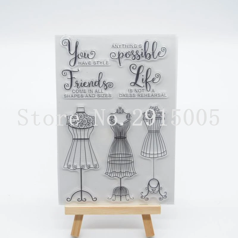 

Fashion Design Scrapbook DIY photo cards account rubber stamp clear stamp transparent stamp 11x16cm CS2096