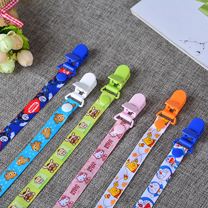2016 Baby Pacifier Leash Clip Chain Ribbon Dummy Holder Chupetas Soother Pacifiers Clips Strap Nipple Holder For Infant Feeding