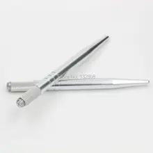 2 шт. микроблейдинг бровей ручка-держатель игл белый цвет постоянный макияж микроволокна машина татуировки