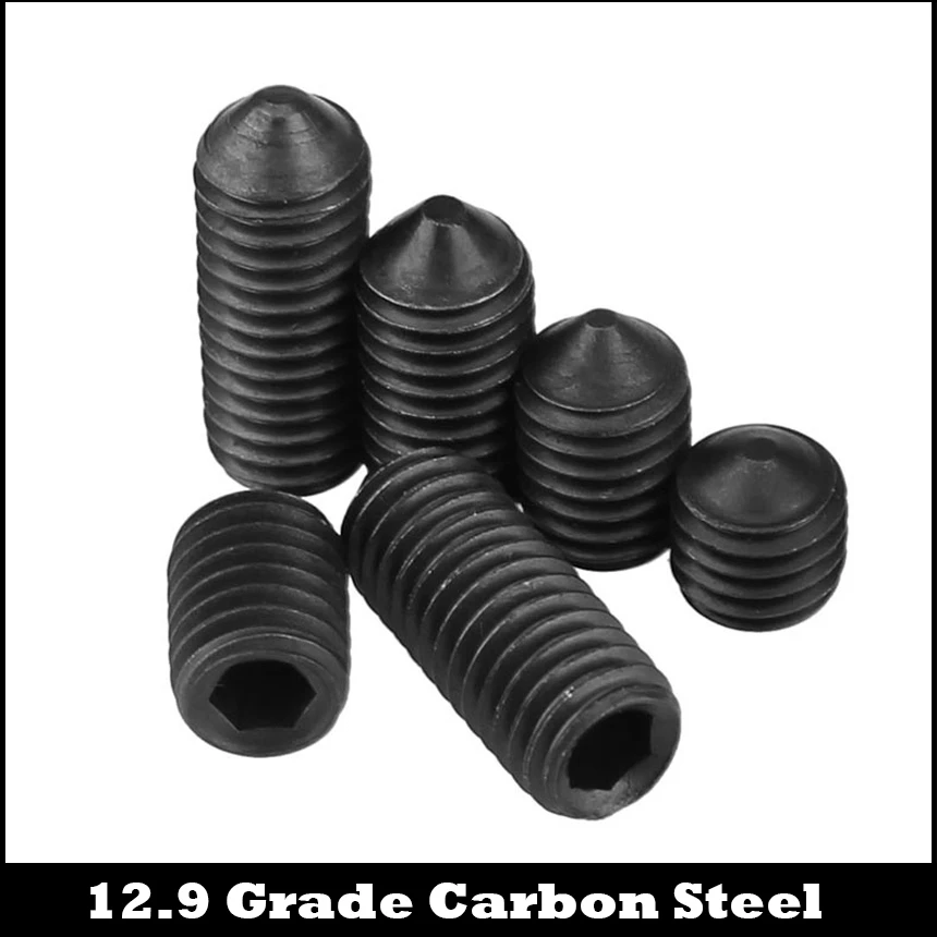 M12 M12*12/16/20 M12x12/16/20 12.9 Grade Carbon Steel Allen Pointed