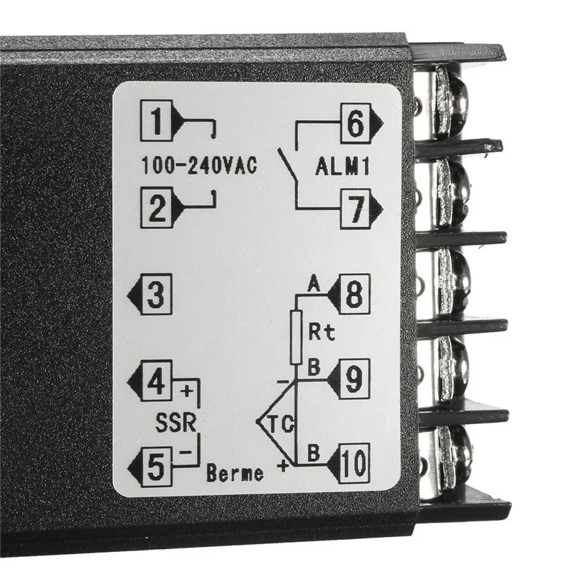 Абсолютно цифровой 110-240 в PID REX-C100 регулятор температуры+ 40A SSR+ K термопара