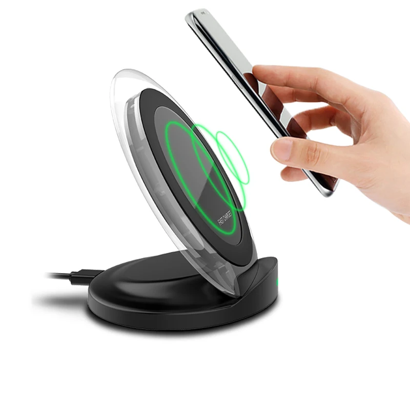 

10W Fast Wireless Charger For Samsung Galaxy Note 8 S8 Plus S7 S6 edge Plus Note 5 Qi Wireless Charging Pad Stand For iPhone X 8