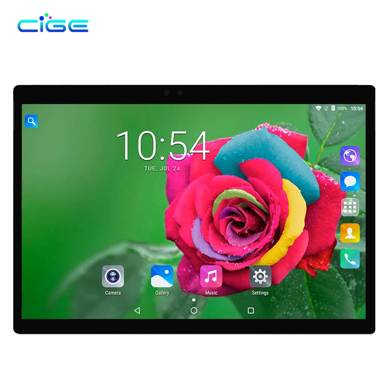 

CIGE Octa Core 10.1 Inch Tablet PC Android 7.0 Octa Core 4GB RAM 64GB ROM Dual SIM 5.0MP GPS 1920*1200 IPS Tablets WiFi GPS FM