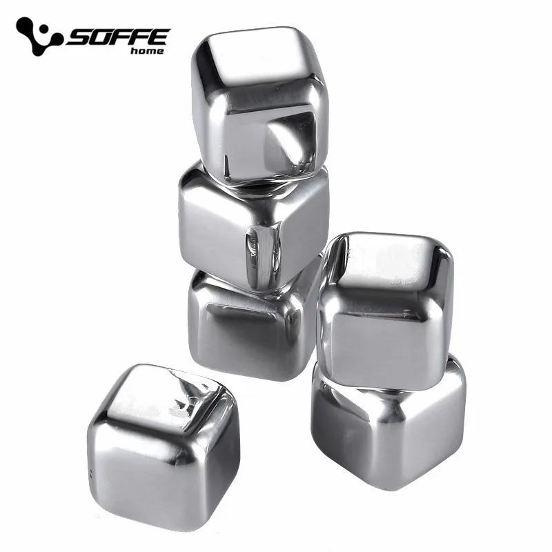 Кубик для льда Soffe из нержавеющей стали 2 5*2 5 см|Охладители и холодильники вина| |