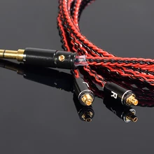 Ручная работа DIY обновленная 8 ядер 6N медное покрытие серебро MMCX гарнитура линия 3,5 мм разъем кабель Шнур для SE525 SE535 SE846 UE900 LA DT2