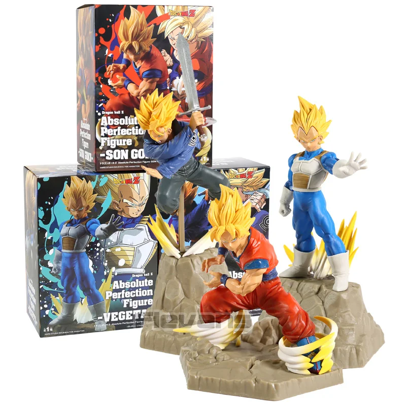 APF DragonBall Z Son Goku /& Vegeta /& Trunks Action figure PVC Toy New In Box
