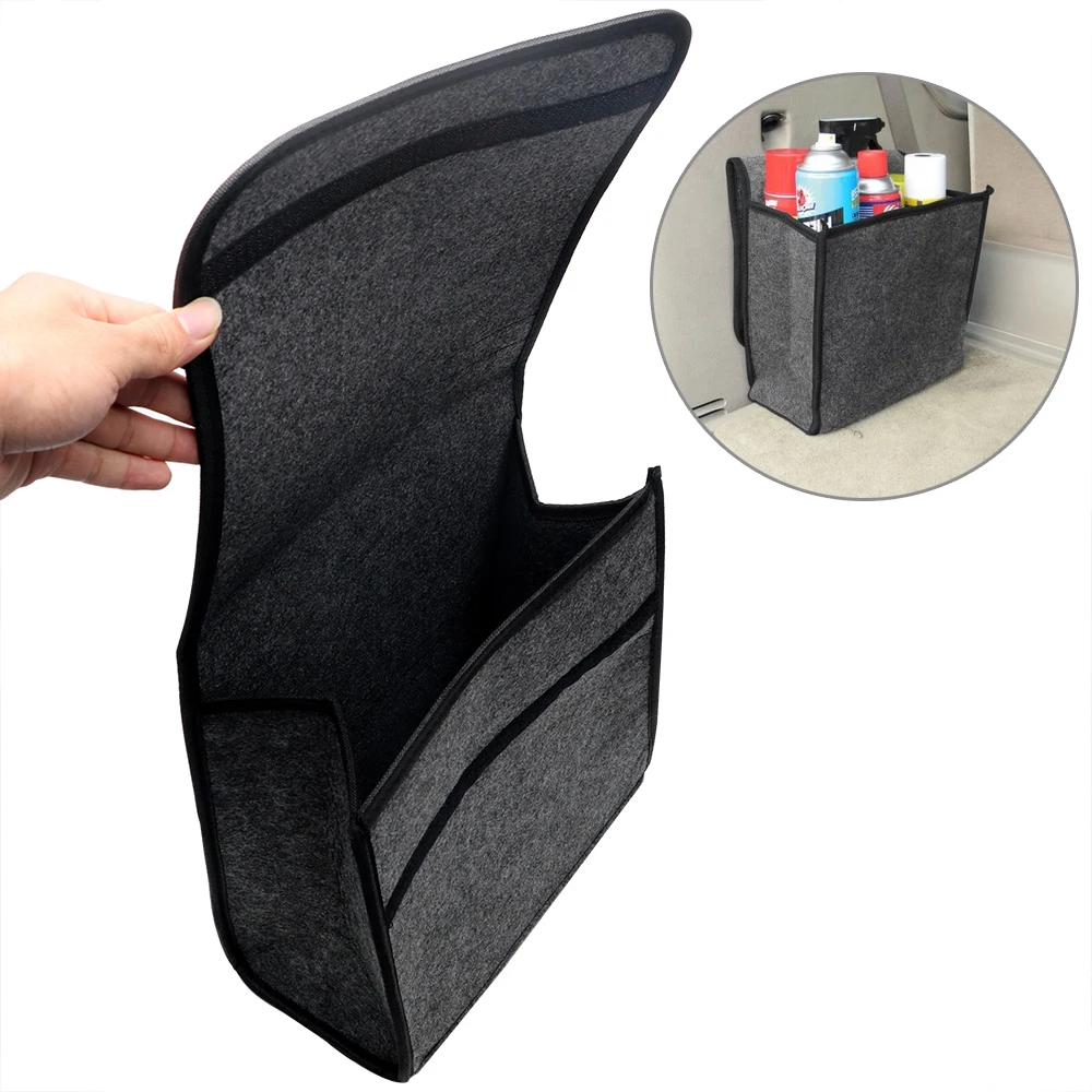 YOSOLO Car Storage Bag Trunk Organizer Box Folding Auto Rear Storage Pouch Stowing Tidying Seat Back Bag Car Styling Accessories