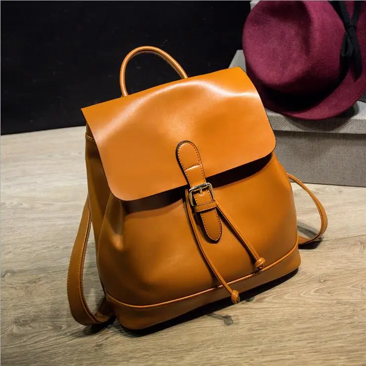 Leather Backpack Restore ancient ways Women s Backpack Leather Travel bag
