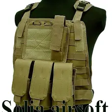 Тактический мужской американский морской десантный тактический Молл пластина Перевозчик охотничий жилет песок