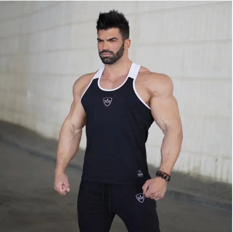 

BeLegend 2018 New Fitness Men Tank Top Mens Bodybuilding Stringers Tank Tops Singlet Brand Clothing