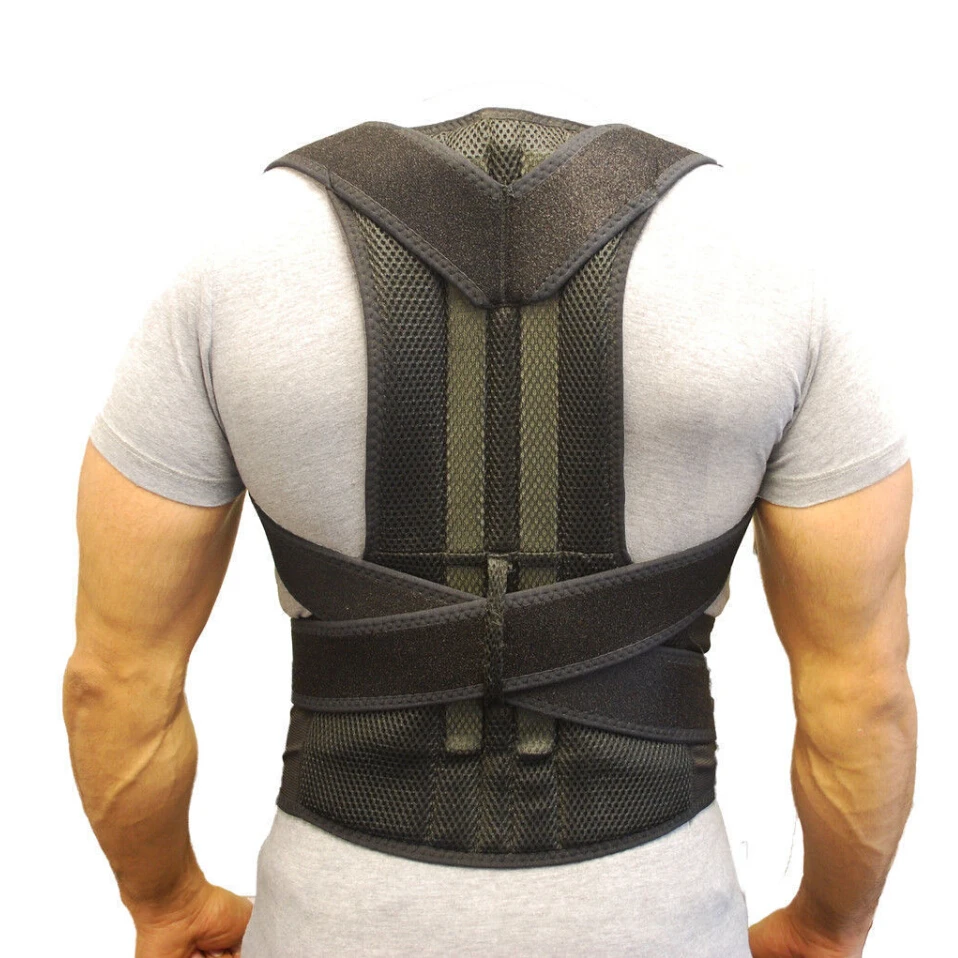 

Back Support Belt Orthopedic Posture Corset Back Brace Support Men Back Straightener Round Shoulder Men&#39s Posture Corrector B