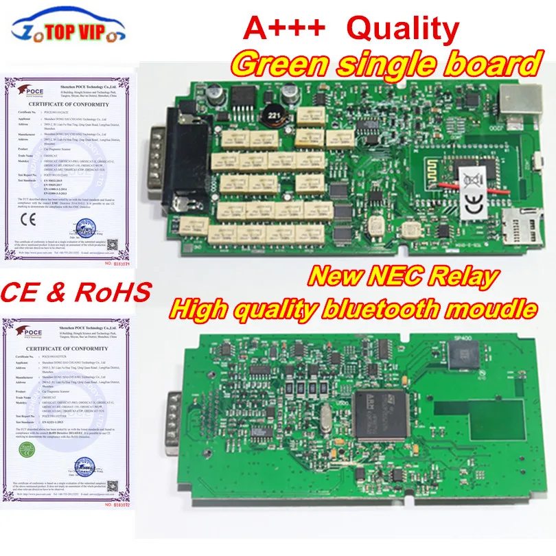 

5pcs DHL A+++ Quality TCS CDP Pro OBD2 Bluetooth Green single board CDP 2016.R1+KEYGEN for CARS/TRUCKS OBD2 Diagnostic Tool
