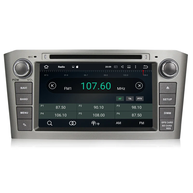 Заводская цена Автомобильный мультимедийный плеер 2 din Авто DVD android 6,0 7 дюймов для Toyota/Avensis T25 2003-2008 четырехъядерный радио FM gps
