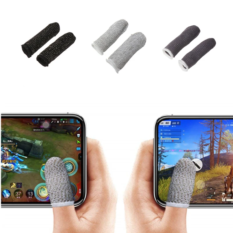 

2PCS L1 R1 Breathable Mobile Game Controller Finger Sleeve Touch Screen for Fortnite PUBG Mobile Rules of Survival Accessories