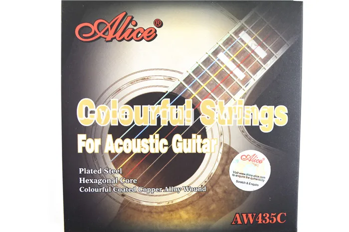 Alice AW435C Colourful Acoustic Guitar Strings 1st...