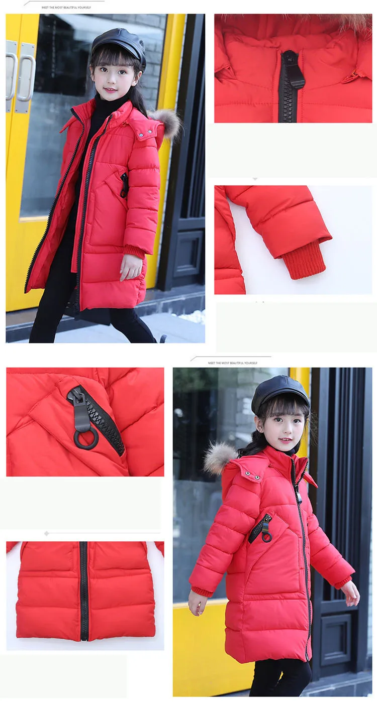 new 2017 winter girls padded coats long clothes children solid hooded jackets for girl warm tops kids parka clothing 4 5 6 7 8 9 10 11 12 13 14 15 years little big teenage girl coat winter long  girls winter coats 2017 (32)